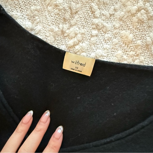 ARITZIA WILFRED black cardigan - Picture 2 of 3